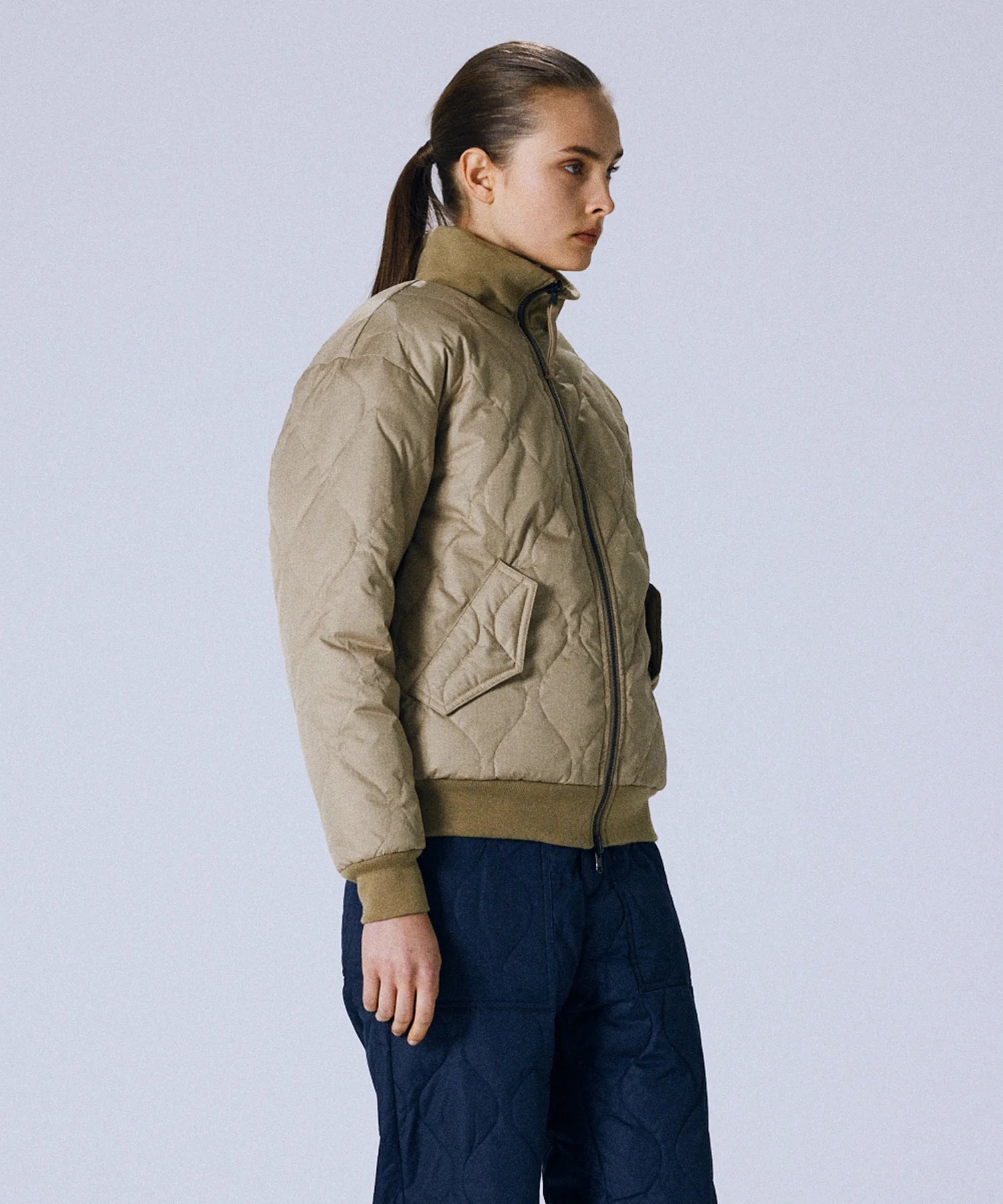 TAION / MILITARY REVERSIBLE "HI NECK" DOWN JKT 【UNISEX】