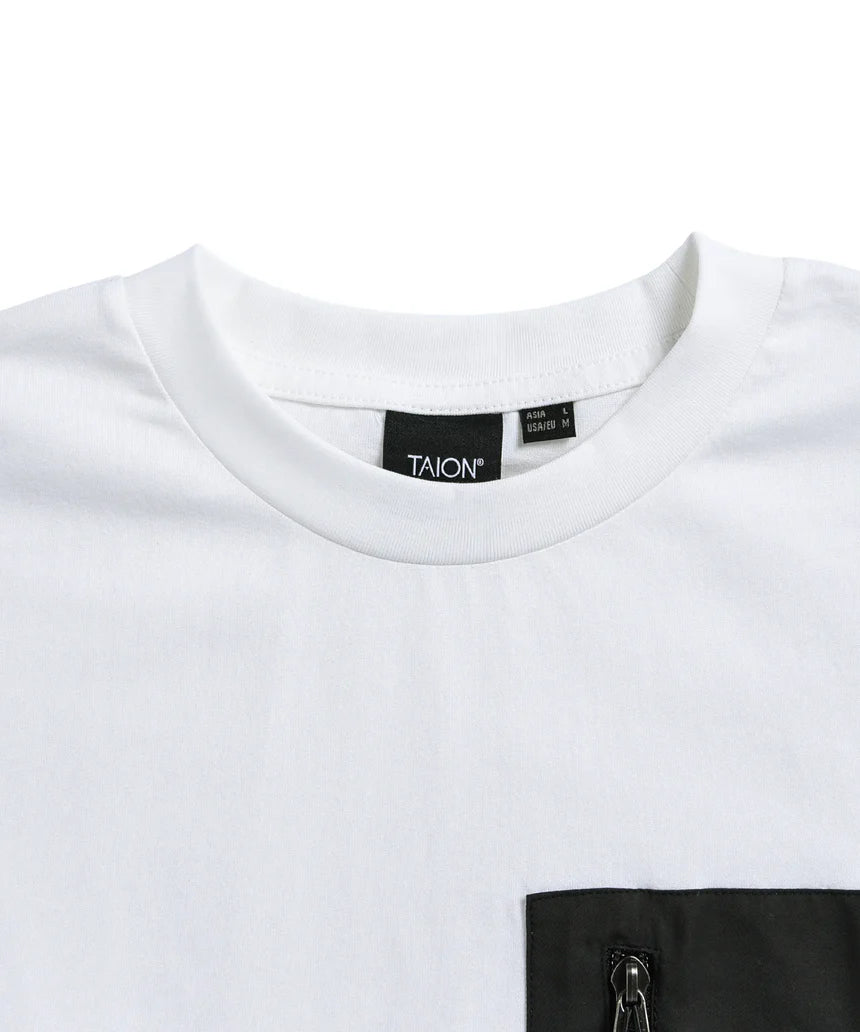 TAION / ノンダウン マウンテン クルーネックポケット Tシャツ
