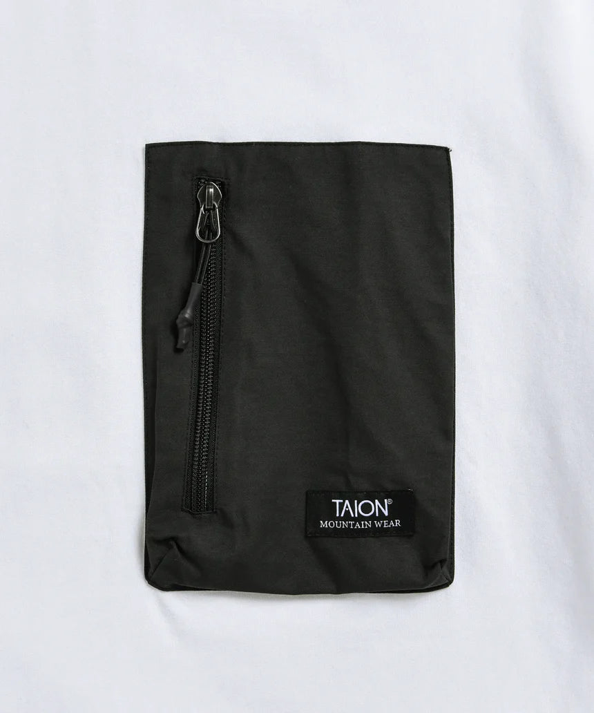 TAION / ノンダウン マウンテン クルーネックポケット Tシャツ