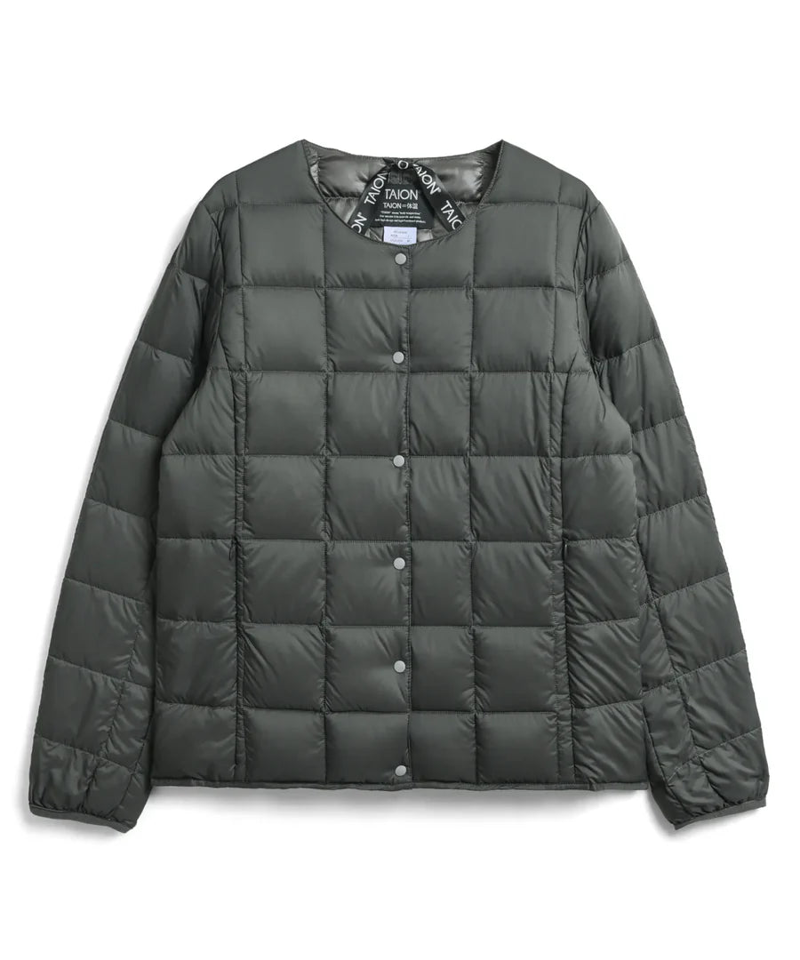 TAION / 【WOMEN】CREW NECK BUTTON DOWN JKT