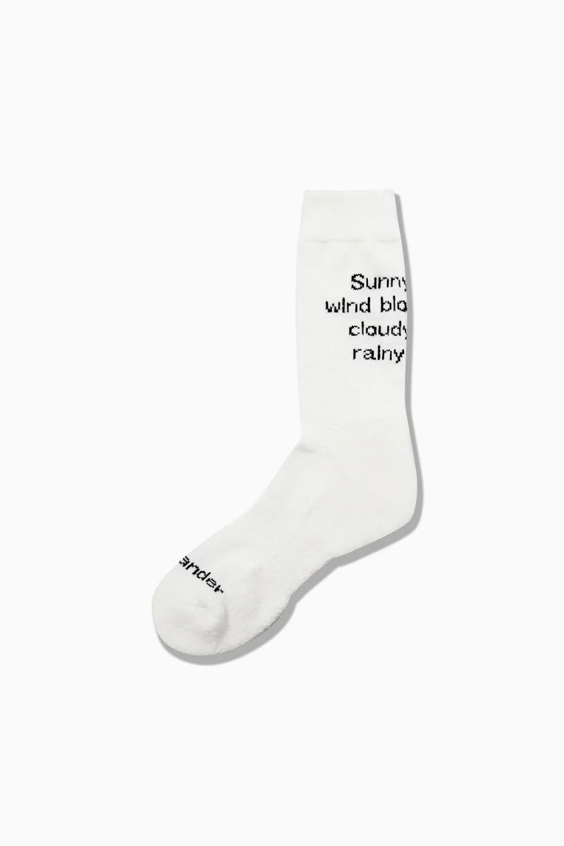 and wander / PE/CO pile socks