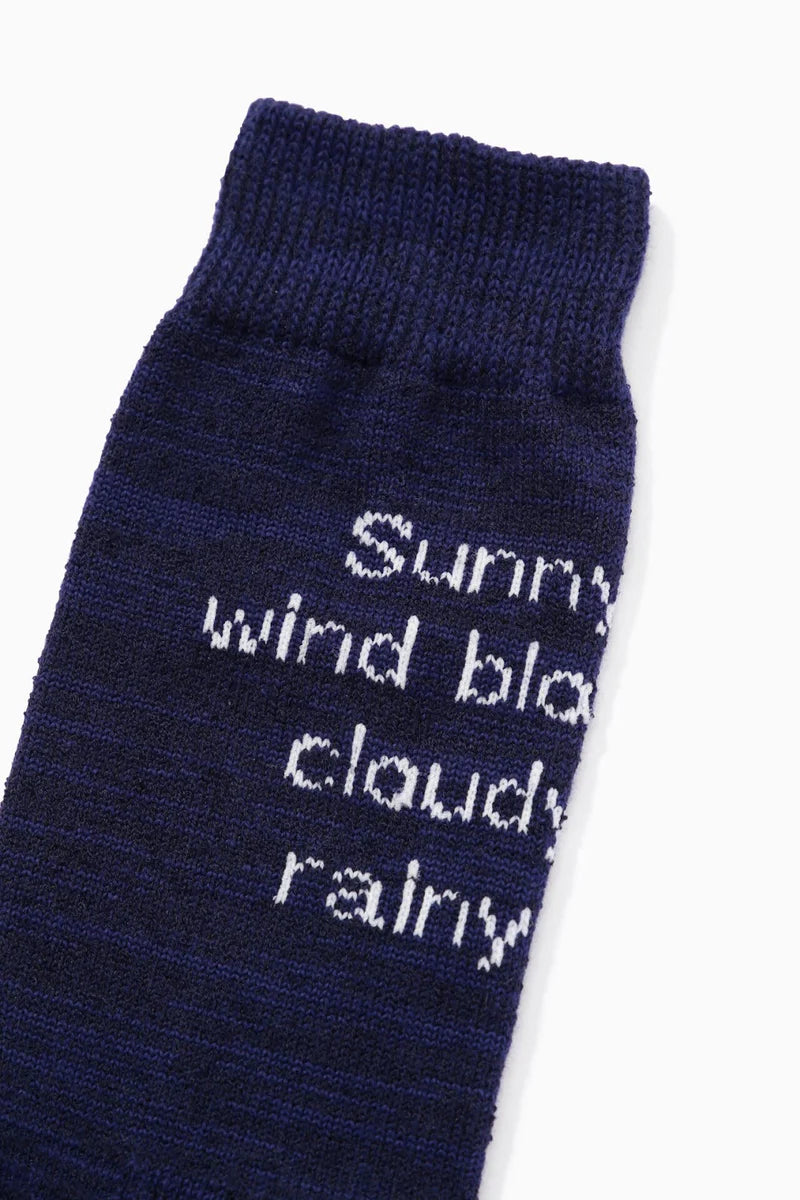 and wander / PE/CO pile socks