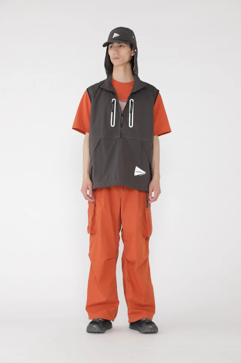 and wander / GRAMICCI × and wander brushed nylon vest