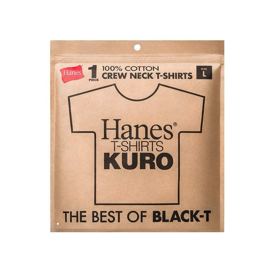Hanes / Hanes/1P T-SHIETS KURO クルーネックTシャツ