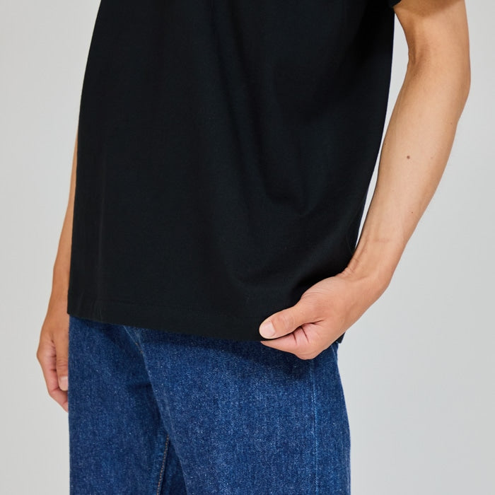 Hanes / Hanes/1P T-SHIETS KURO クルーネックTシャツ