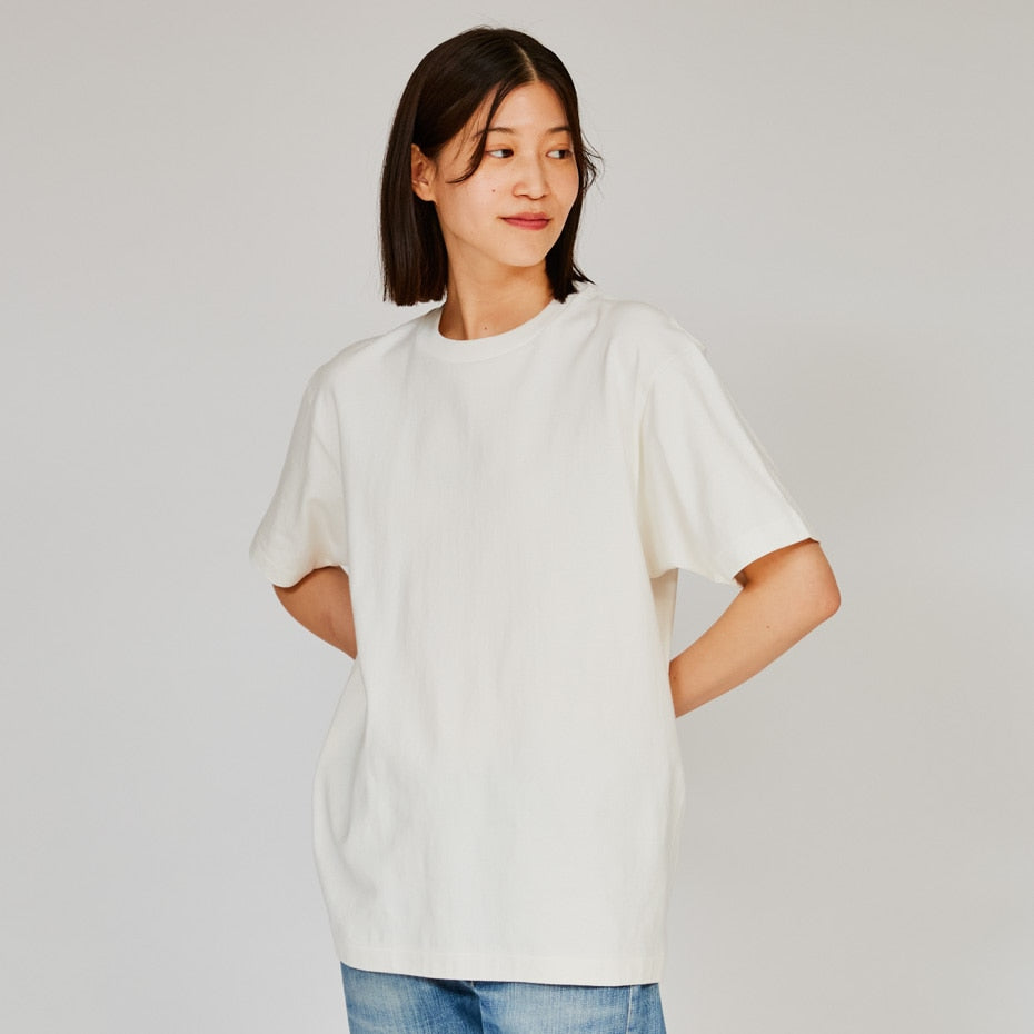 Hanes / Hanes 1P T-SHIETS SHIRO クルーネックTシャツ