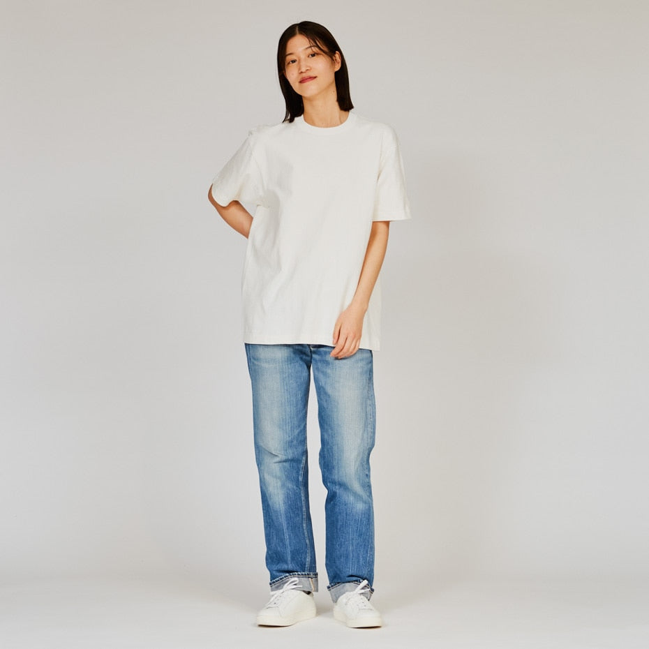Hanes / Hanes 1P T-SHIETS SHIRO クルーネックTシャツ