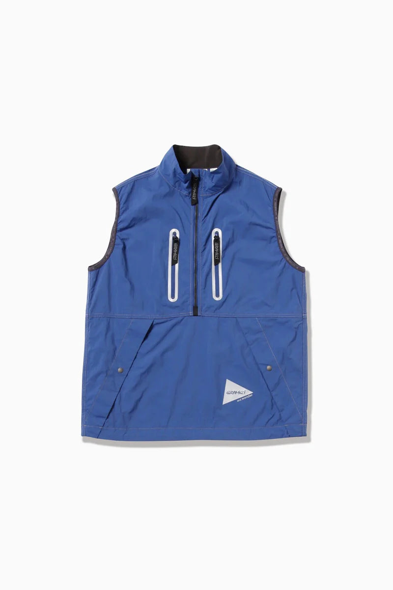 and wander / GRAMICCI × and wander brushed nylon vest
