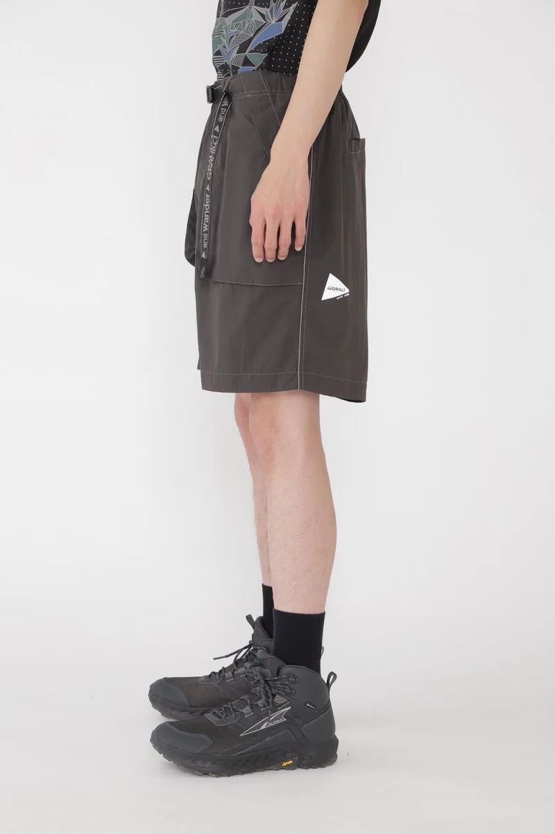 and wander / GRAMICCI × and wander brushed nylon short