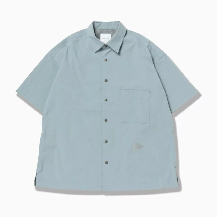and wander / UV cut stretch SS shirt