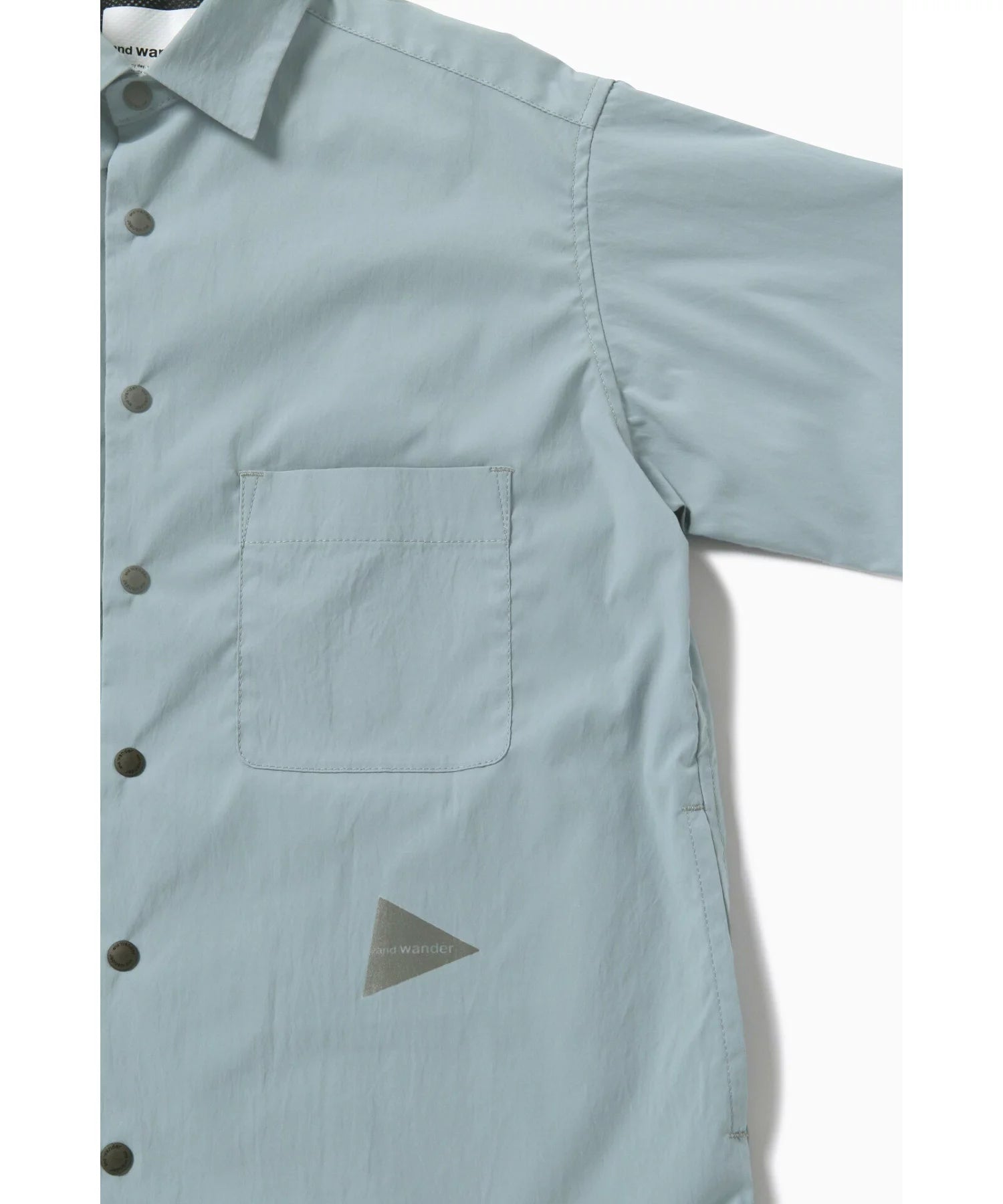 and wander / UV cut stretch SS shirt