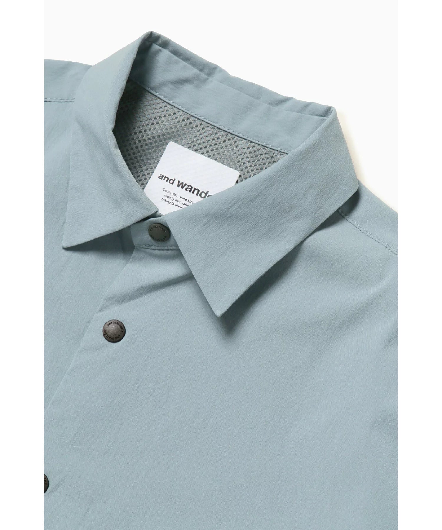 and wander / UV cut stretch SS shirt