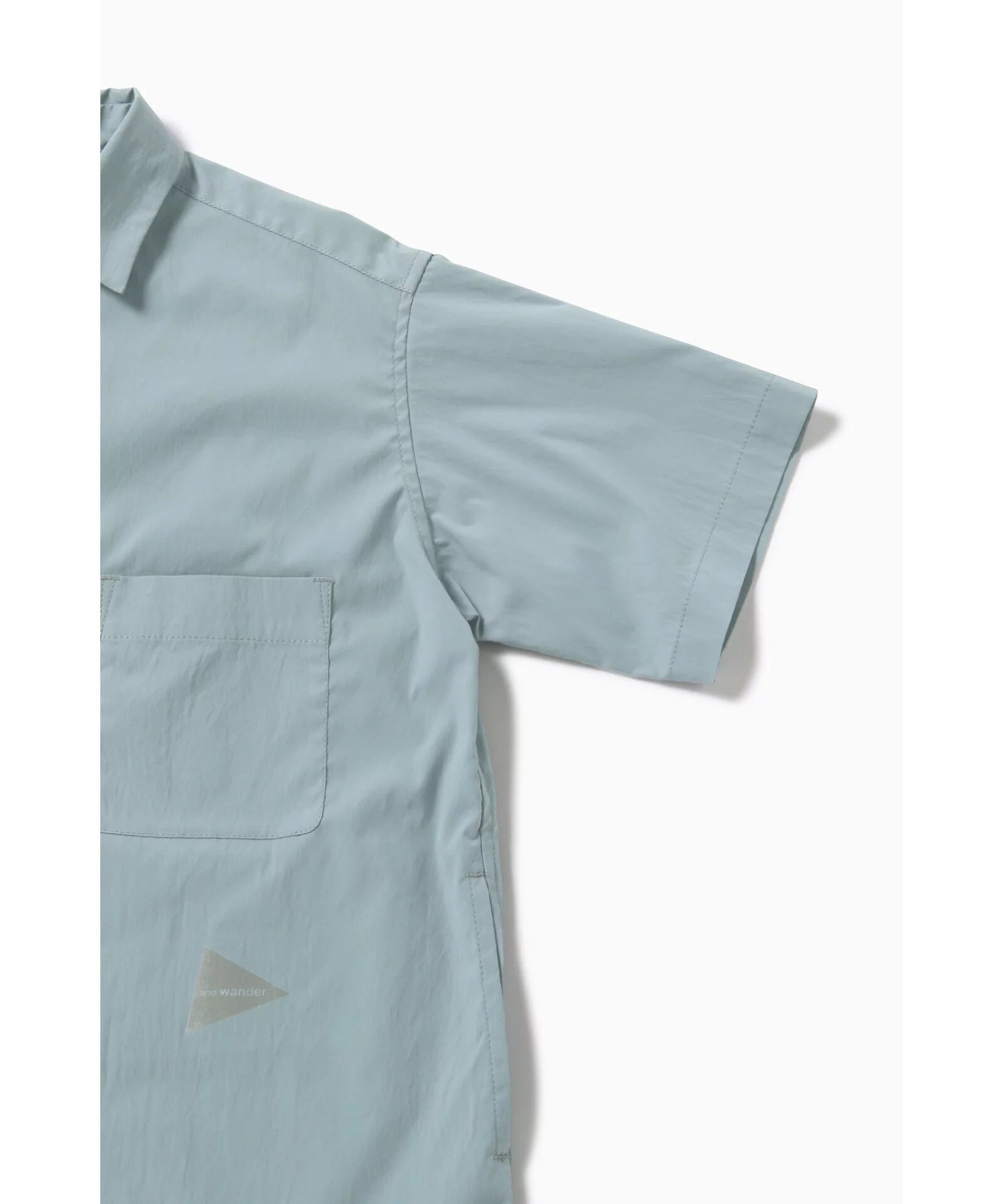 and wander / UV cut stretch SS shirt