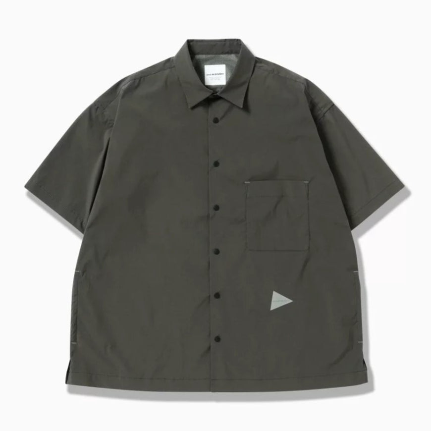 and wander / UV cut stretch SS shirt