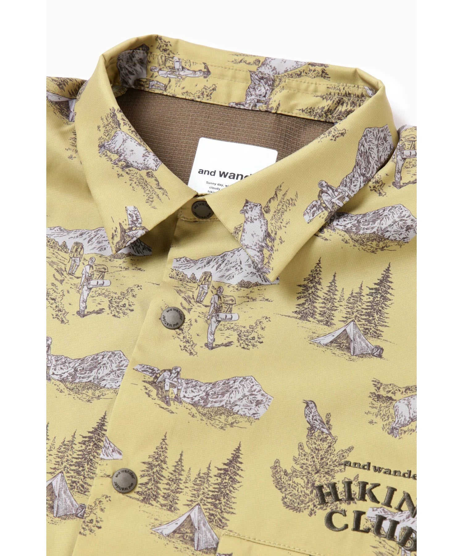 and wander / hiking club tech shirt