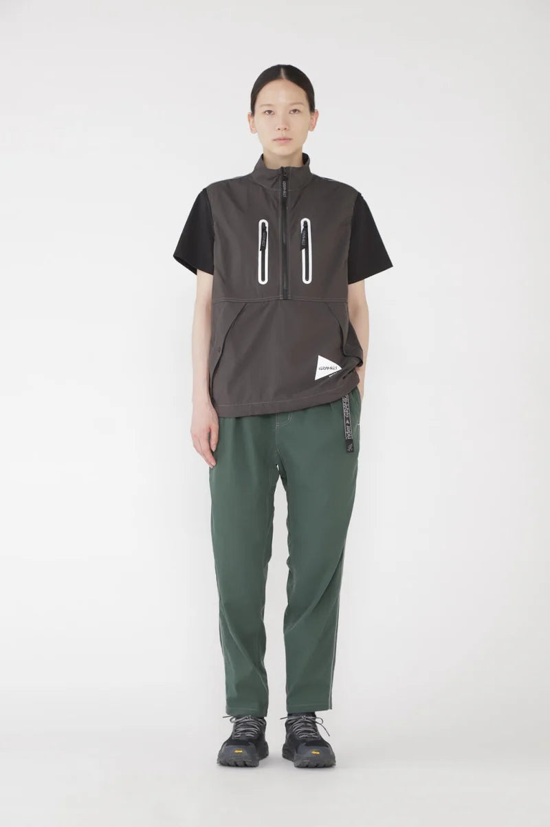 and wander / GRAMICCI × and wander brushed nylon vest