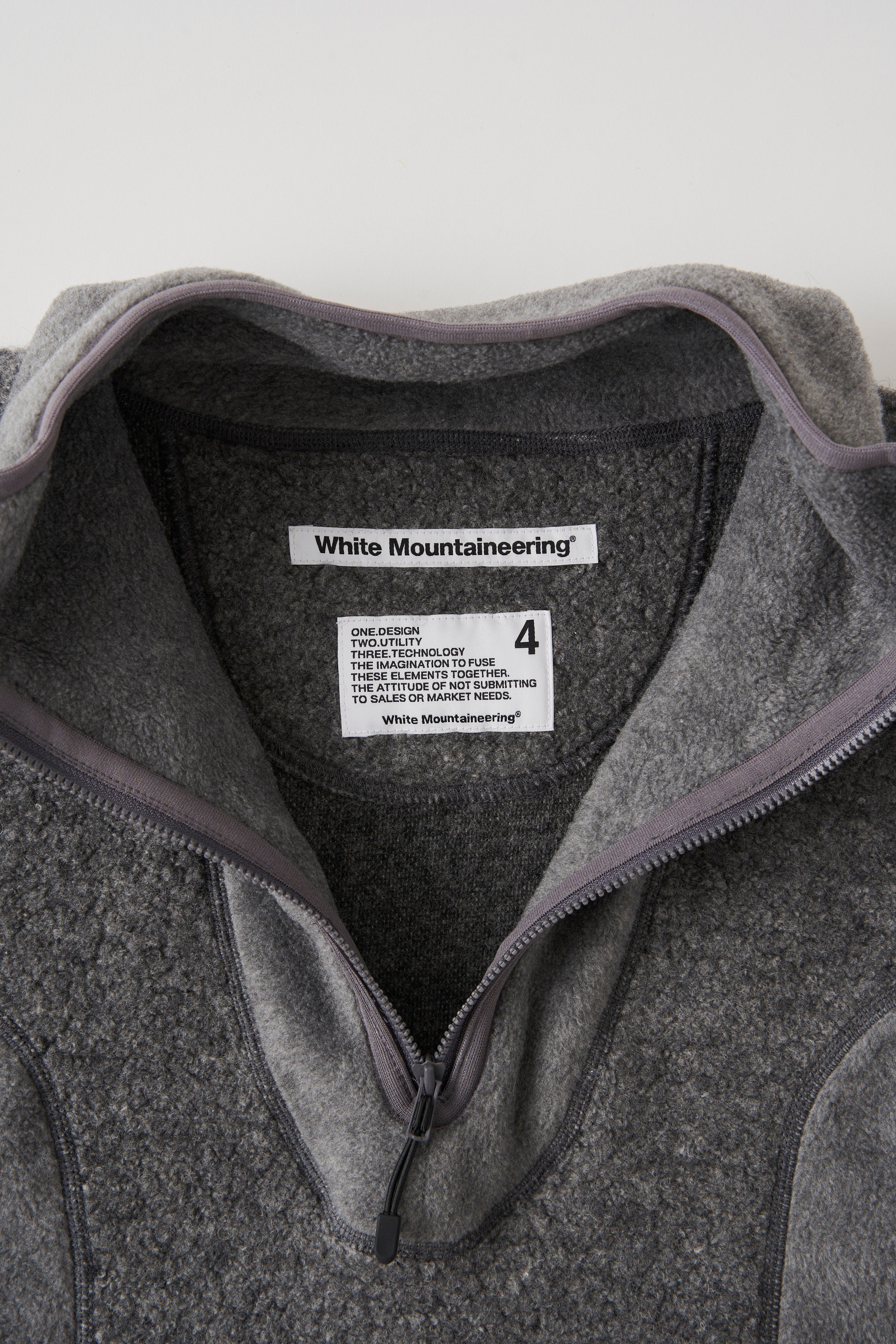 White Mountaineering / PATCHWORK ZIP PULLOVER