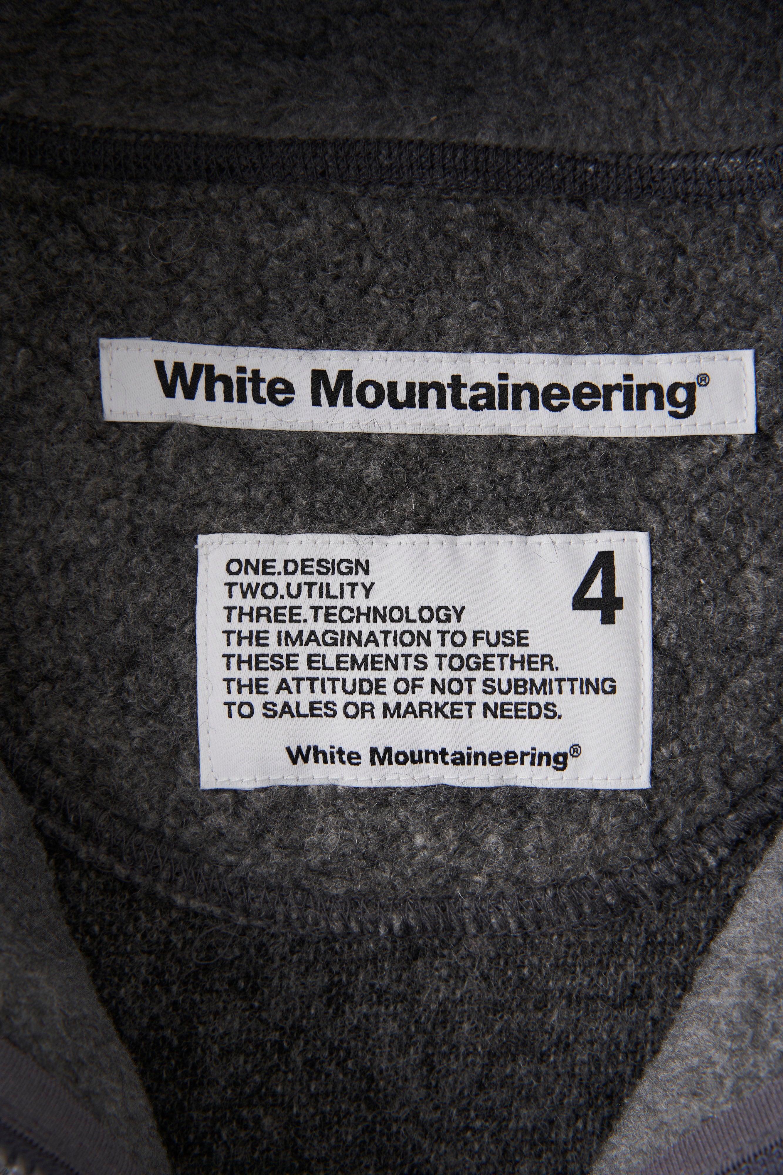 White Mountaineering / PATCHWORK ZIP PULLOVER