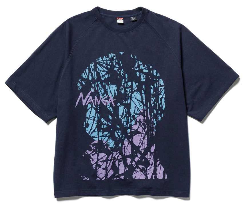NANGA / ECO HYBRID SHINING THROUGT LOOSE FIT TEE