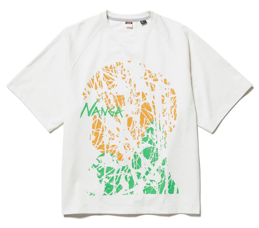 NANGA / ECO HYBRID SHINING THROUGT LOOSE FIT TEE