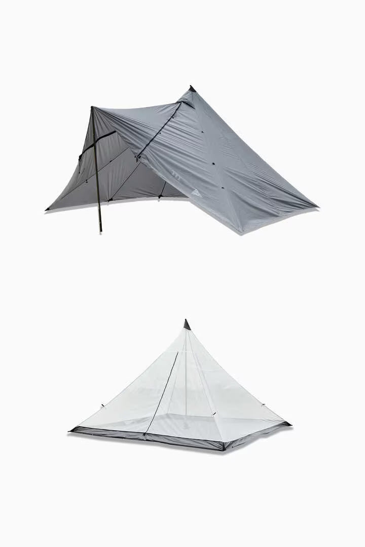 and wander / muraco × and wander HERON 1POLE TENT SHELTER SET
