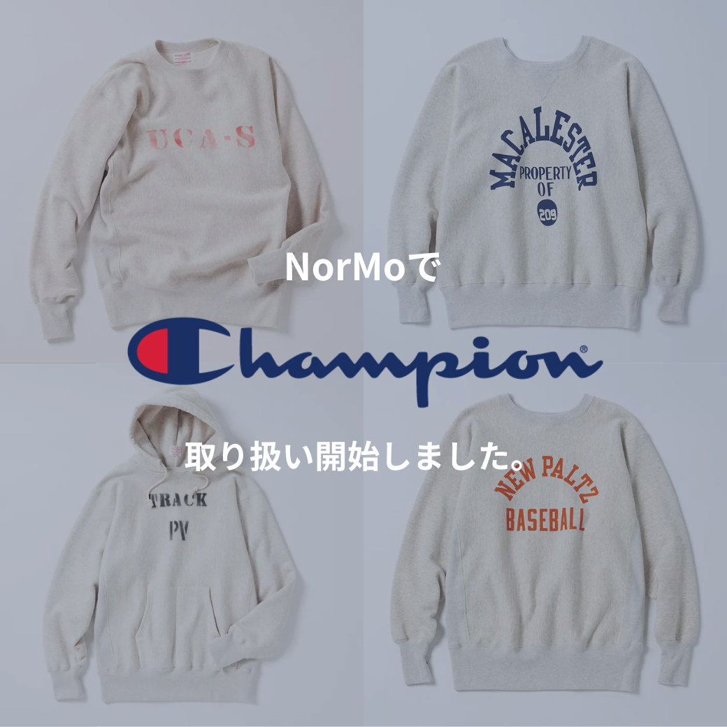 NorMoでChampionの取扱開始！ポイント10倍フェア開催中。