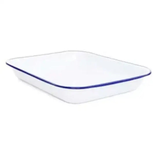 CROW CANYON HOME / Vintage LAREGE OPEN LOASTER(33×25×5cm/BLUE)V34