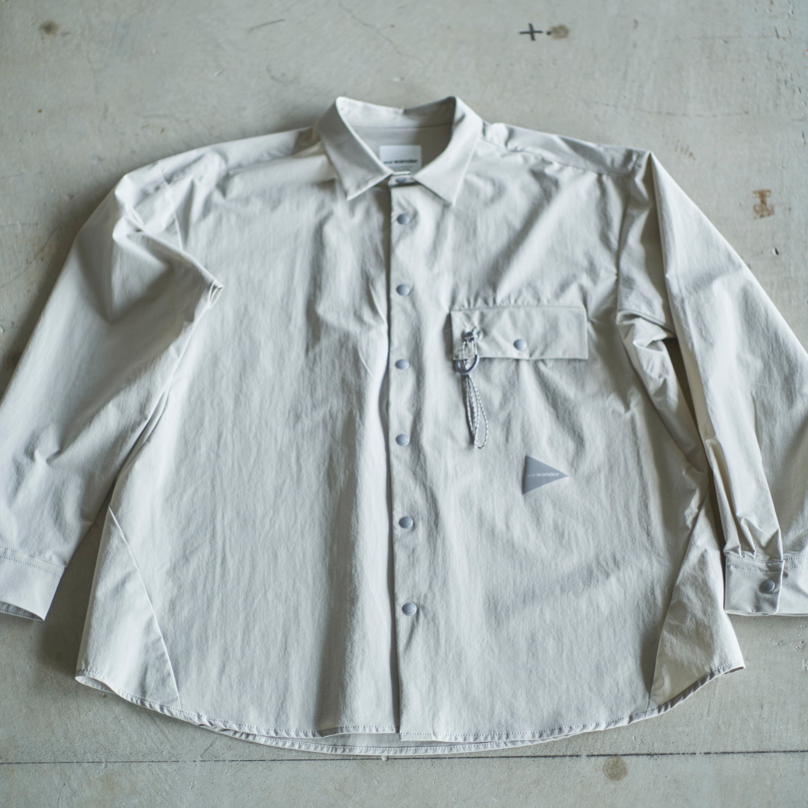 andwander / light w cloth shirt