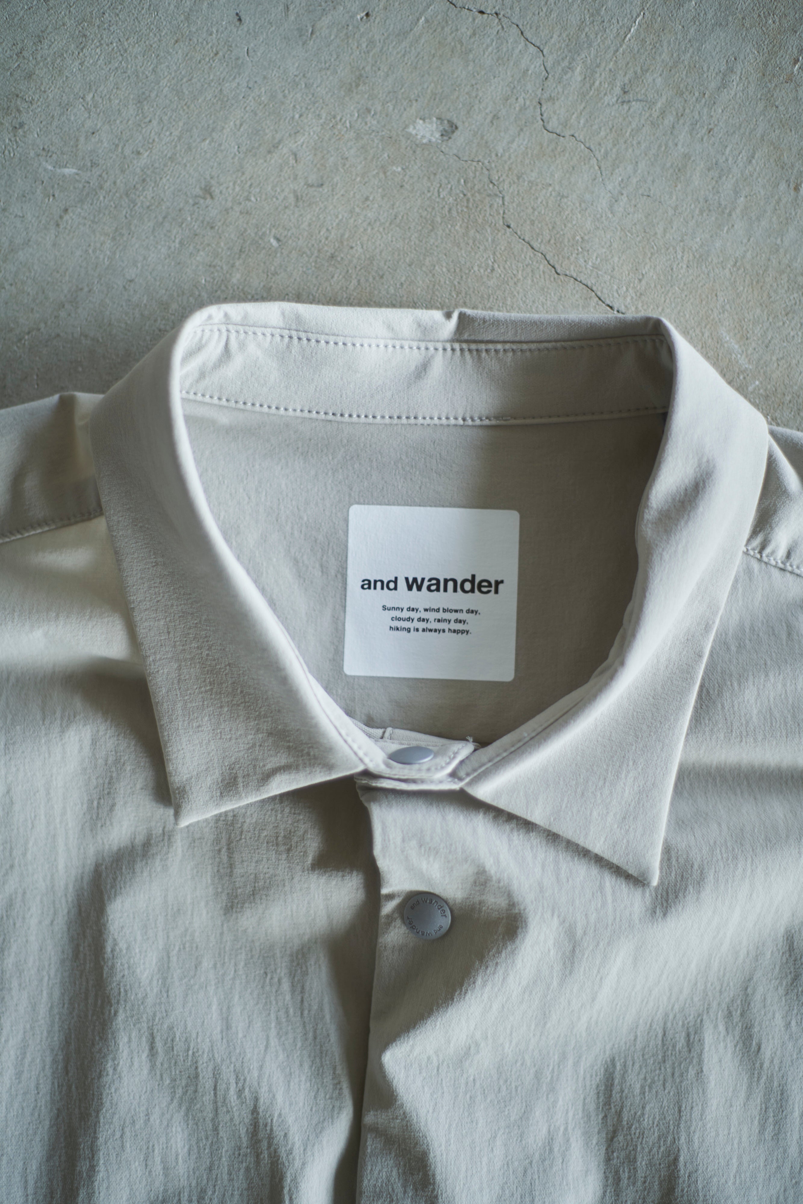 andwander / light w cloth shirt