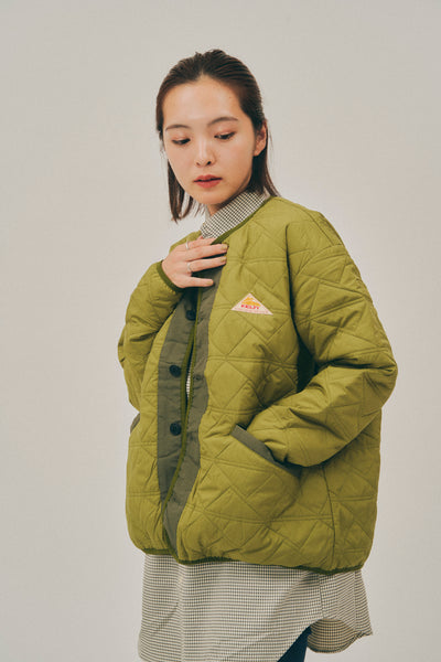 美品　Callaway ダイヤキルティングジャケット カーキ　サイズLL 美品 Callaway ダイヤキルティングジャケット カーキ サイズLL