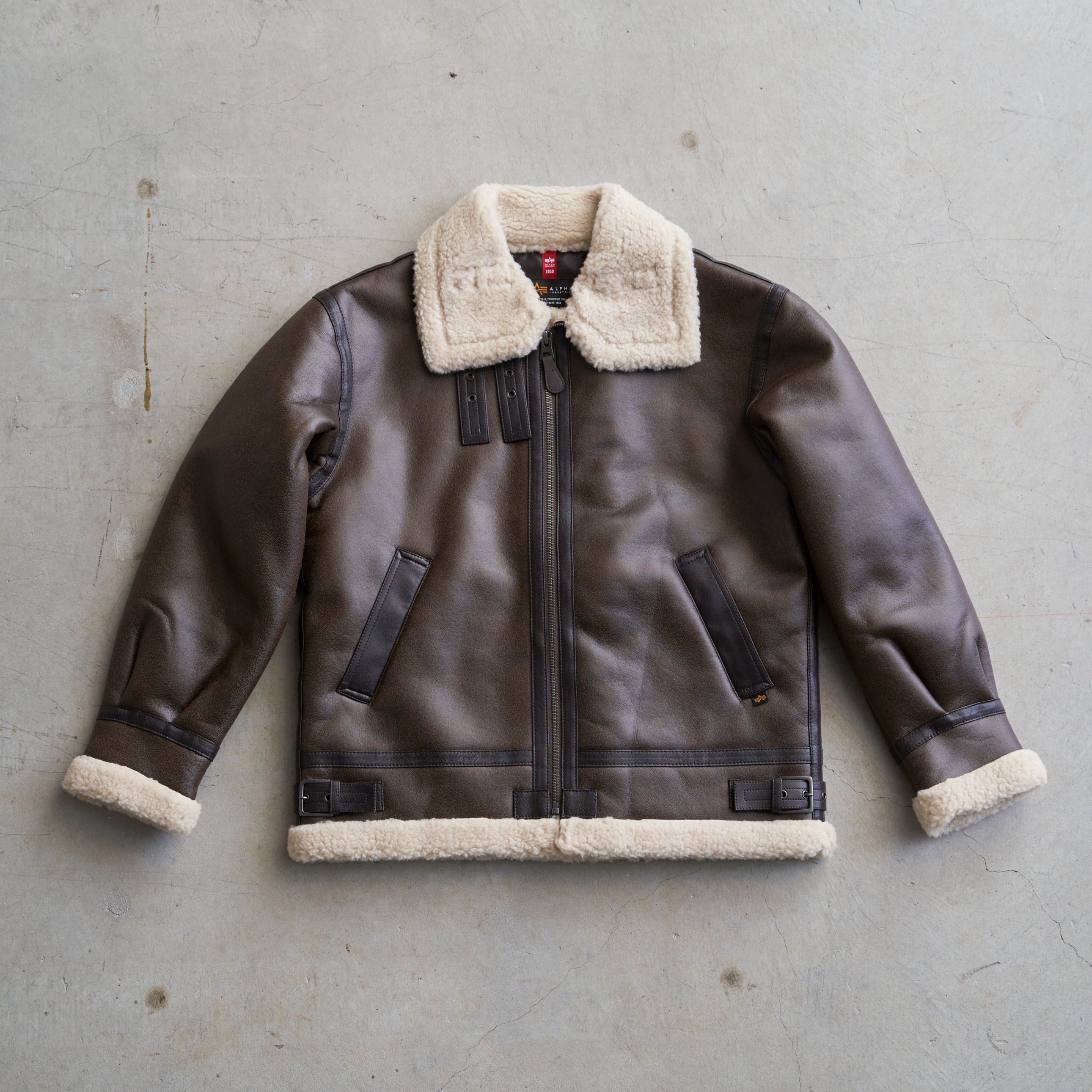 ALPHA INDUSTRIES / B-3 FAKE MOUNTON JACKET