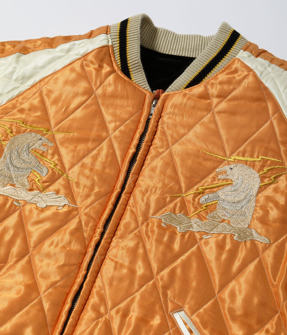 TAILOR TOYO / Lot No. TT15792-119 / Late 1950s Style Velveteen Souvenir Jacket “POLAR BEAR” × “ALASKA MAP”