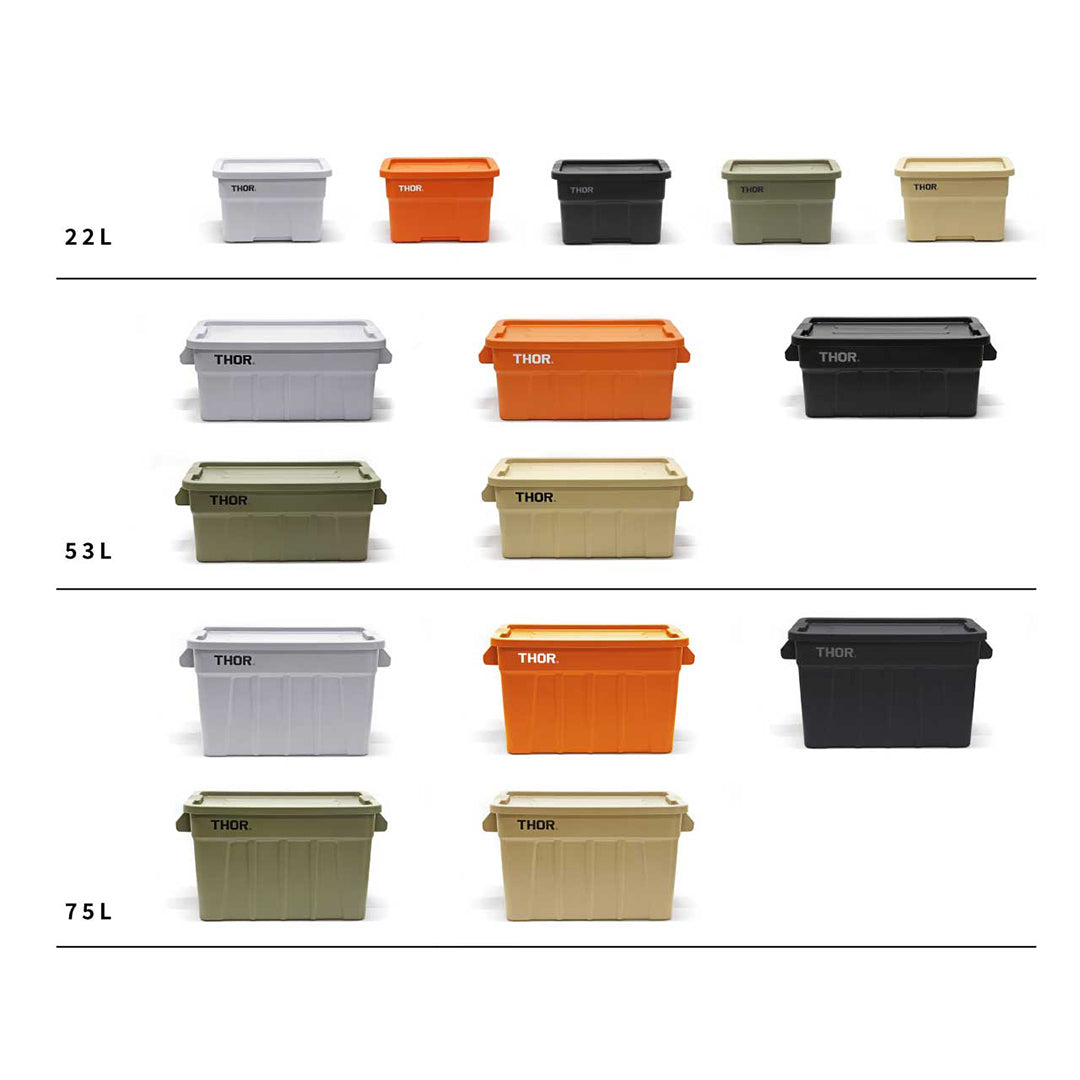 Thor /  Large Totes With Lid  22L