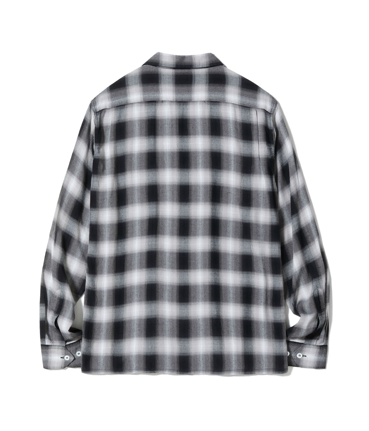 SUGAR CANE / Lot No. SC29120 / RAYON OMBRE CHECK OPEN SHIRT