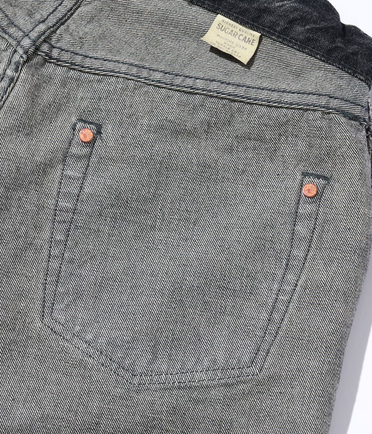SUGAR CANE / Lot No. SC42460H / 14.25oz. BLACK DENIM 1947 HARD WASH MODEL (REGULAR STRAIGHT)