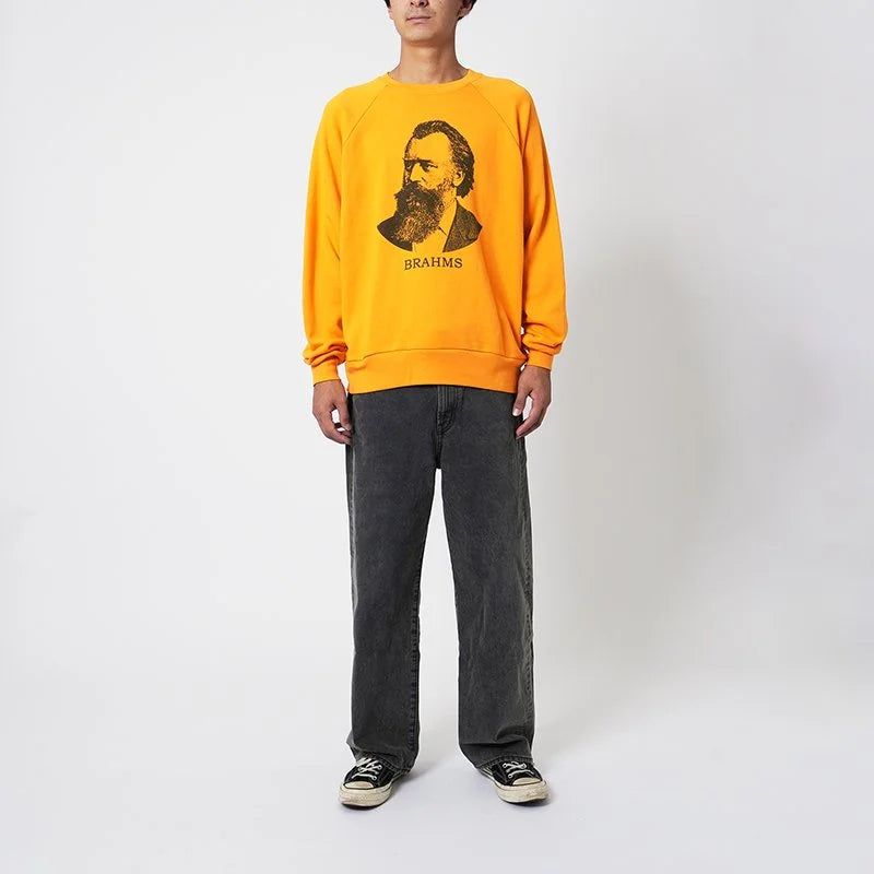 Healthknit / Classic sweat crew L/S Brahms print