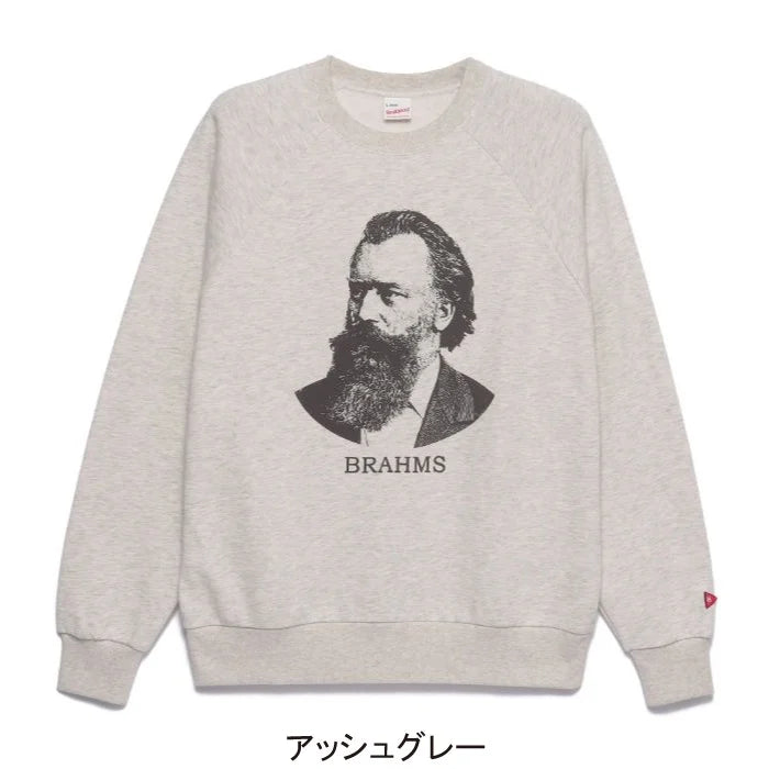 Healthknit / Classic sweat crew L/S Brahms print