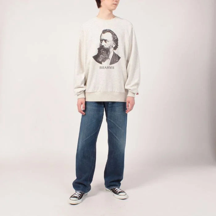 Healthknit / Classic sweat crew L/S Brahms print