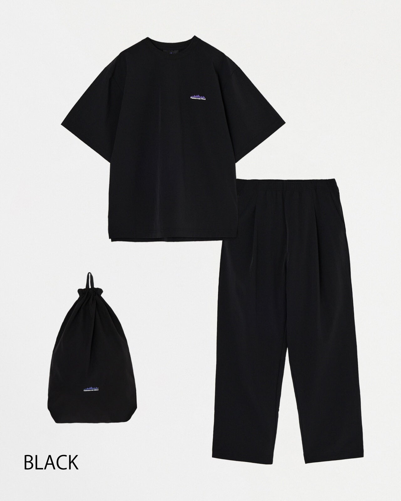 THOUSAND MILE / SHORT SLEEVE T-SHIRT & LONG PANTS セットアップ [TM251NP00011]