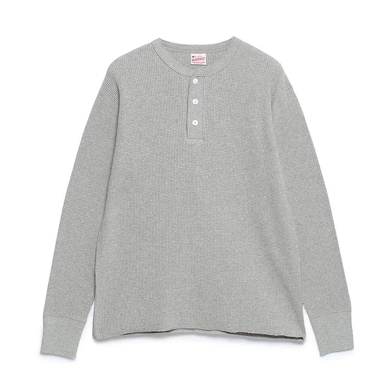 Healthknit  / THERMAL KING WAFFLE HENRY NECK L/S