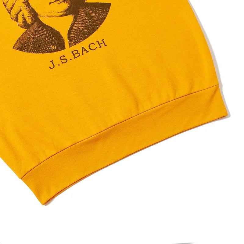 Healthknit / Classic sweat crew L/S Bach print