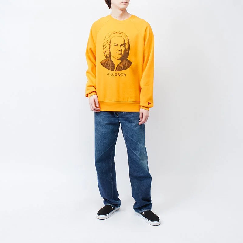 Healthknit / Classic sweat crew L/S Bach print