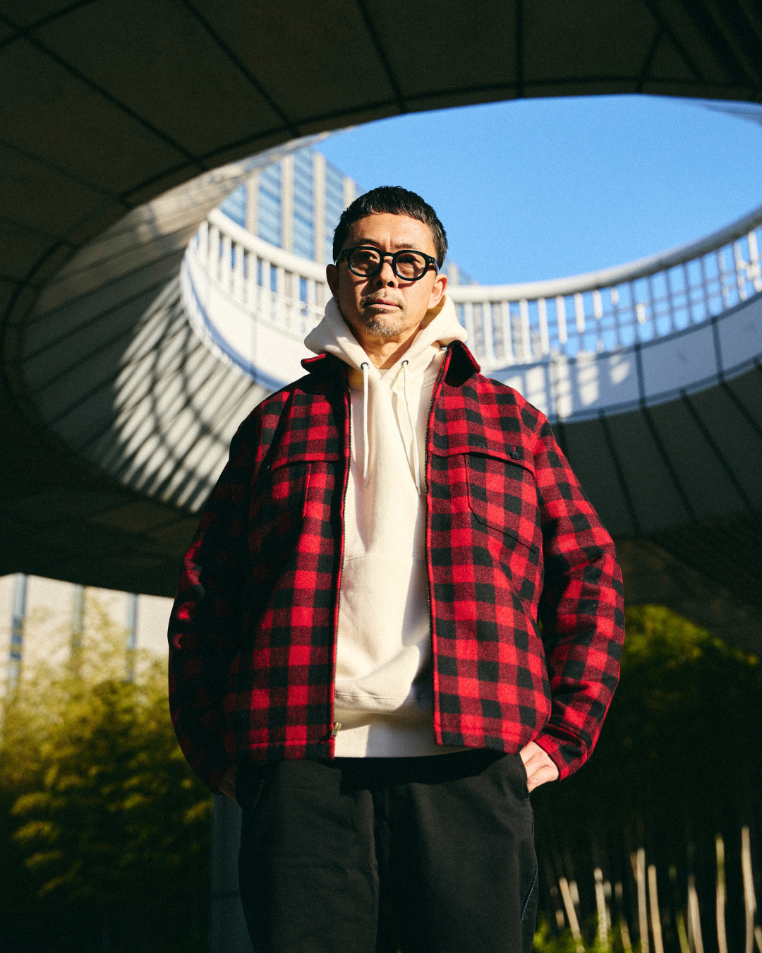 L.L.Bean / Maine Guide Zip Front Jac Shirt With Primaloft Plaid