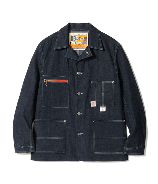 SUGAR CANE / Lot No. HD15711 / HEADLIGHT 11oz. BLUE DENIM WORK COAT