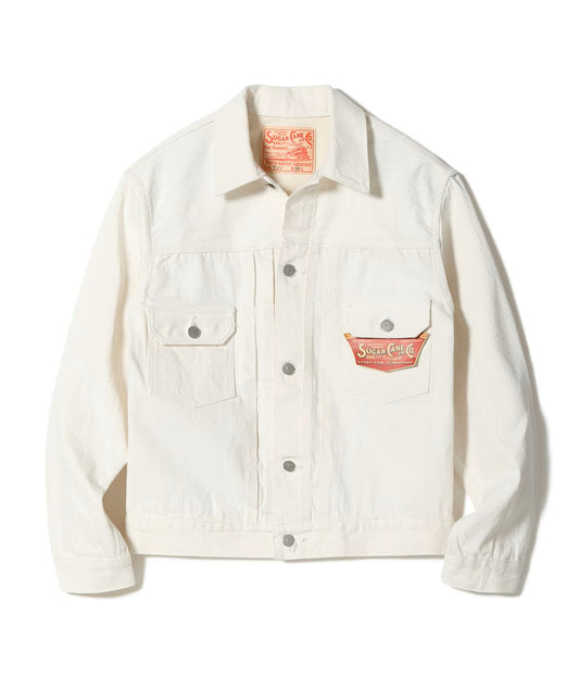 SUGAR CANE / Lot No. SC15720 / 13oz. WHITE DENIM JACKET 1953 MODEL