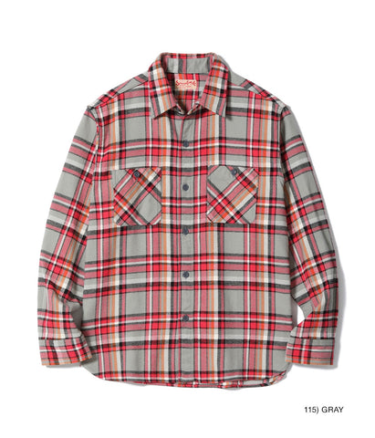 SUGAR CANE / Lot No. SC29565 / TWILL CHECK WORK SHIRT