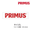PRIMUS / プリムスステッカーＬ レッド