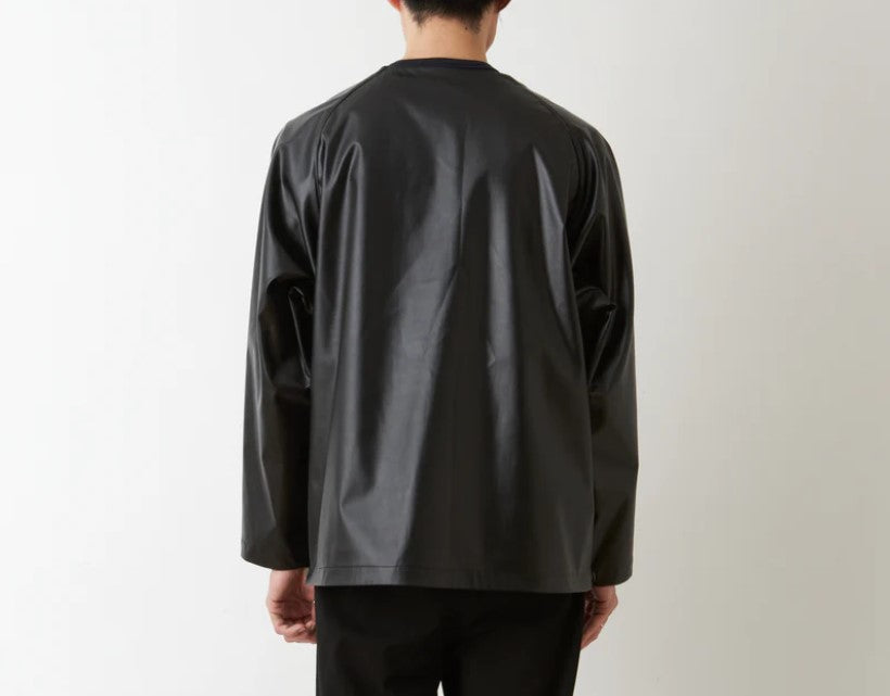 WM  /  W FACE FAUX LEATHER REVERSIBLE PULLOVER