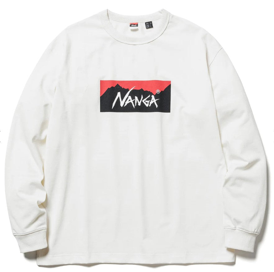 NANGA / ECO HYBRID BOX LGO L/S TEE