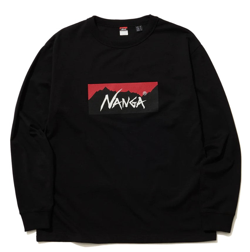 NANGA / ECO HYBRID BOX LGO L/S TEE